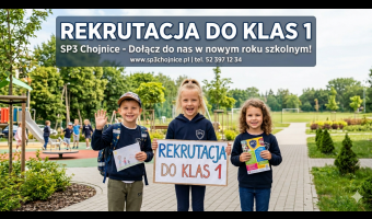 Rektutacja do klas 1 w SP3 '2026